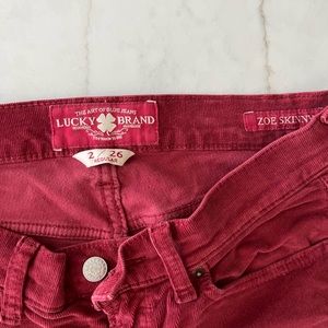 Lucky Brand Zoe Skinny cord pants